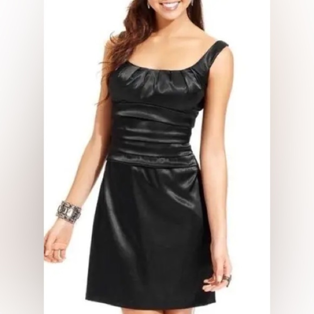 NWT Black Satin LBD | 7/8